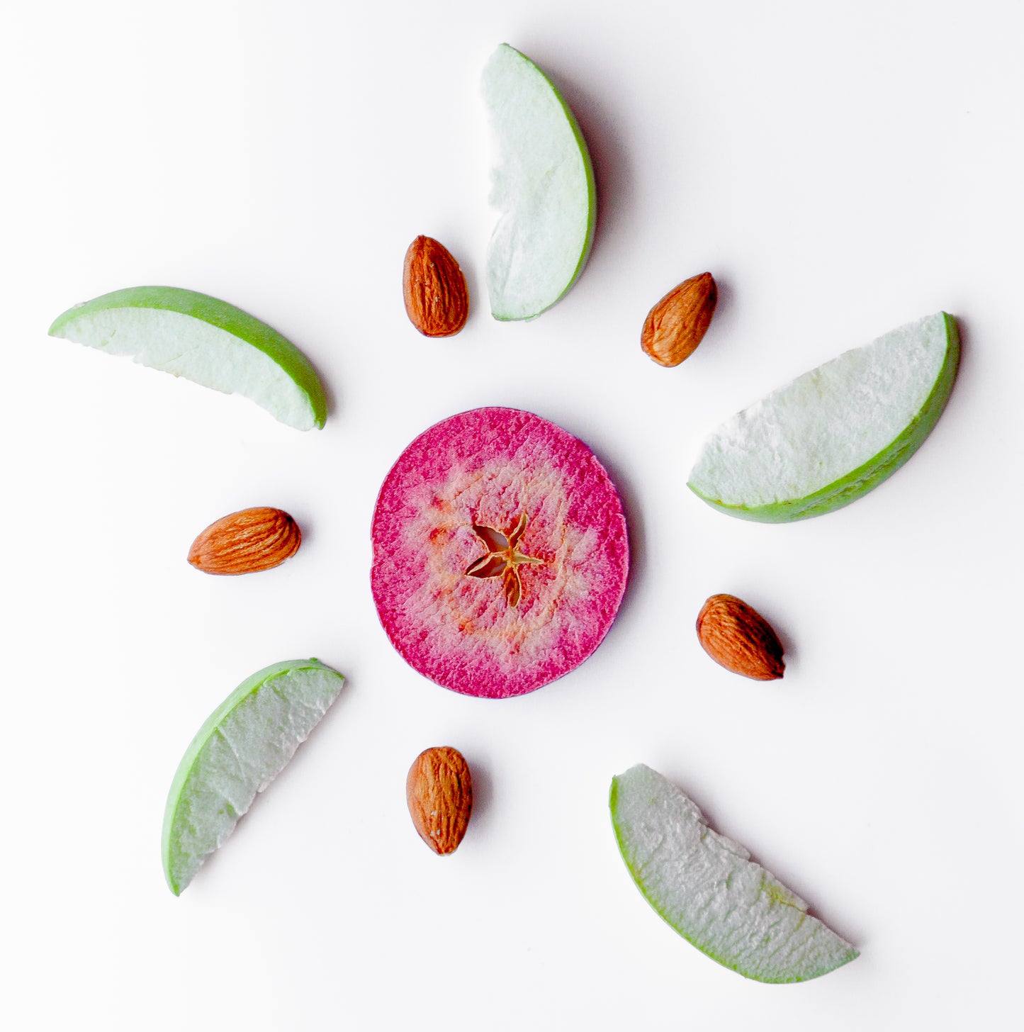 Choc (Vegan, Dark) Red fleshed apple green apple almond 95g