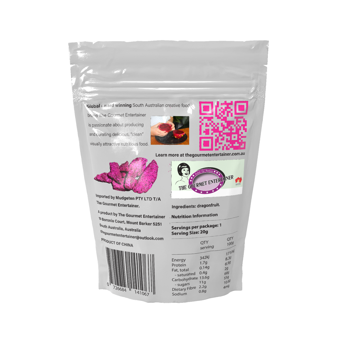 Freezedried Dragonfruit 20g