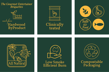 Charcoal Briquettes Clean Burn Hardwood 2kg