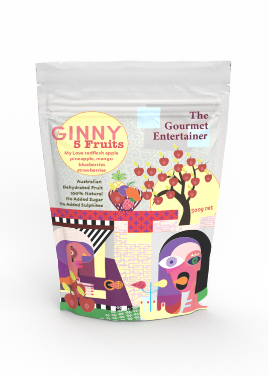 Ginny 5 Fruits with My Love red fleshed apple