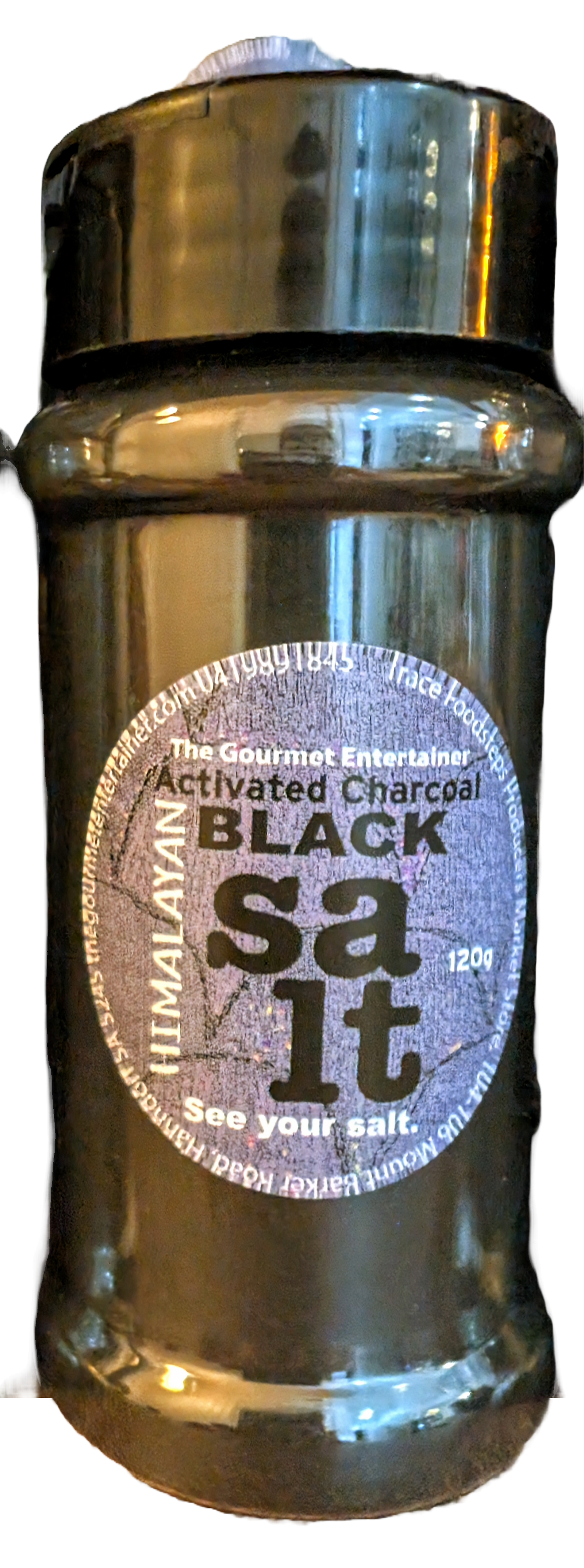 Black Charcoal Salt Shaker