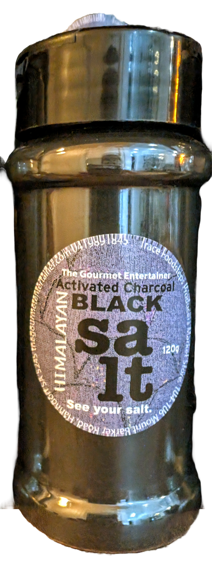 Black Charcoal Salt Shaker