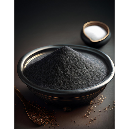 Black Charcoal Salt Shaker