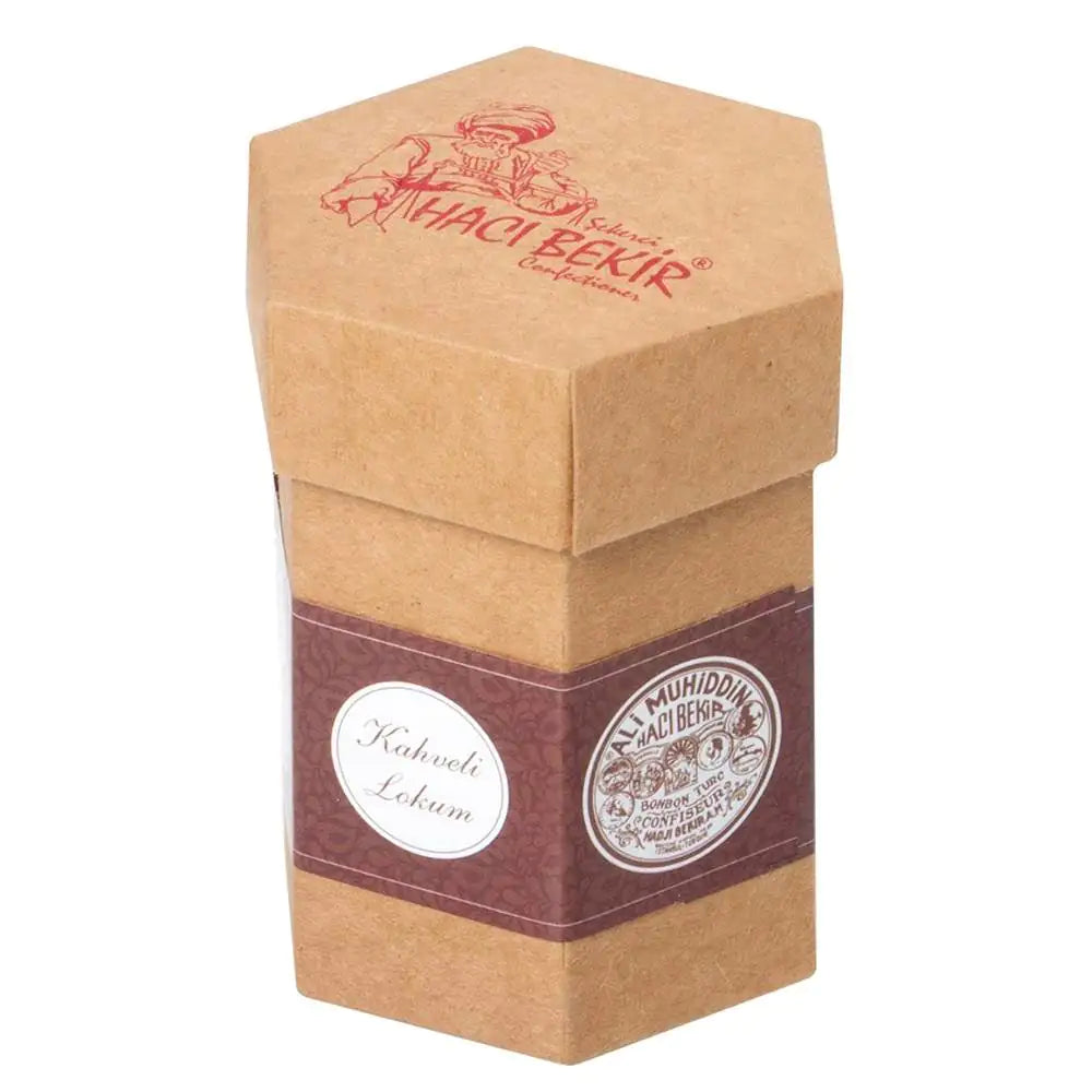 Hacı Bekir Coffee Flavored Turkish Delight in Kraft Box, 125g