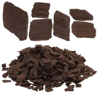 Oak Chips Making Supplies for Aging Whiskey Brewing Barbecue Home & Barware Red Wood Small