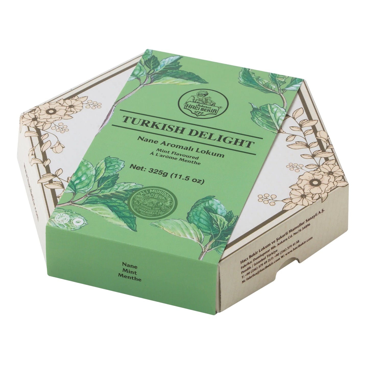 Hacı Bekir Turkish Delight Mint Flavoured - 325 g